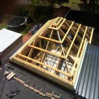 Room extension made by Allouch Engineering the steel fabrication company