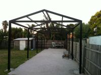 Gable Roof Steel Pergolas designed, made and installed by Allouch Engineering