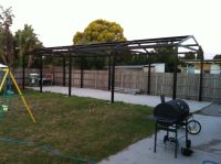 Gable Roof Steel Pergolas designed, made and installed by Allouch Engineering