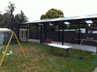 Gable Roof Steel Pergolas designed, made and installed by Allouch Engineering