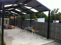 Gable Roof Steel Pergolas designed, made and installed by Allouch Engineering