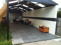 Gable Roof Steel Pergolas designed, made and installed by Allouch Engineering