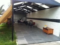 Gable Roof Steel Pergolas installed by Allouch Engineering in Victoria