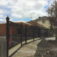Allouch Engineering, Steel black door and fence