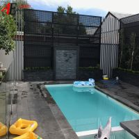 Steel door and fence made by Allouch Engineering the steel fabrication company